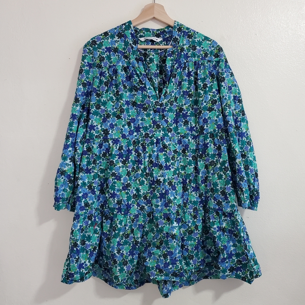 Zara Floral Babydoll Tunic Dress